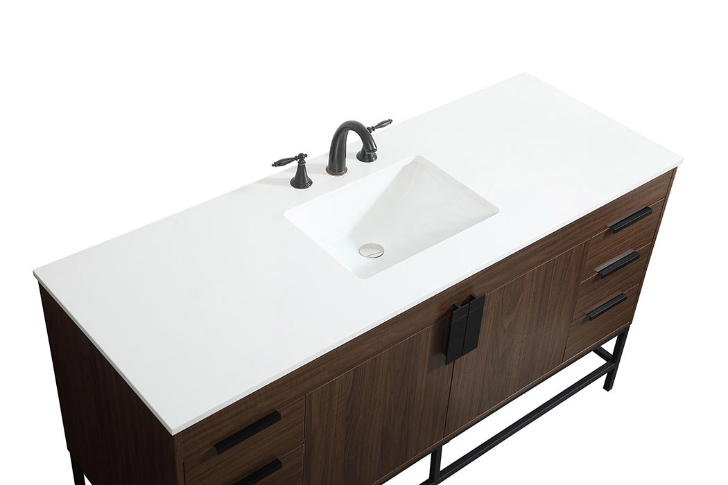 Elegant Bathroom Vanity - Walnut (VF48860MWT)