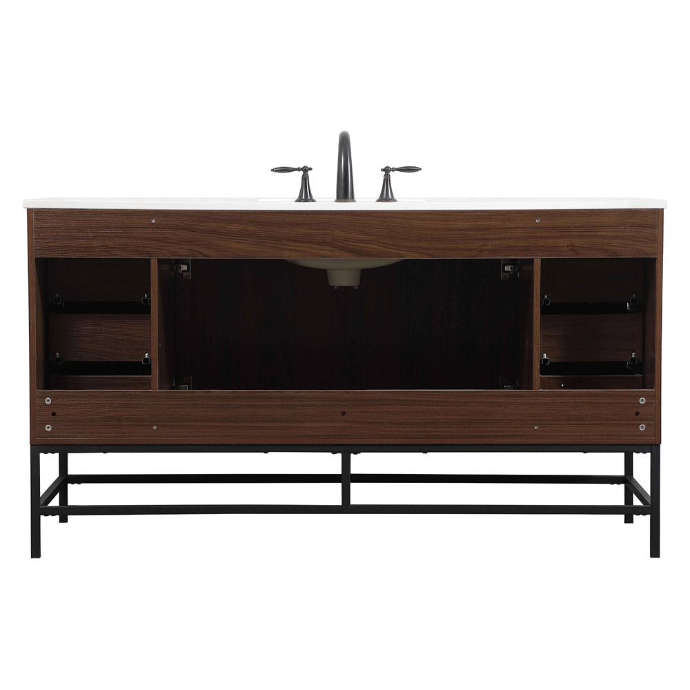 Elegant Bathroom Vanity - Walnut (VF48860MWT)