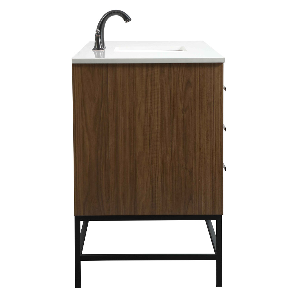 Elegant Bathroom Vanity - Walnut Brown (VF48860WB)