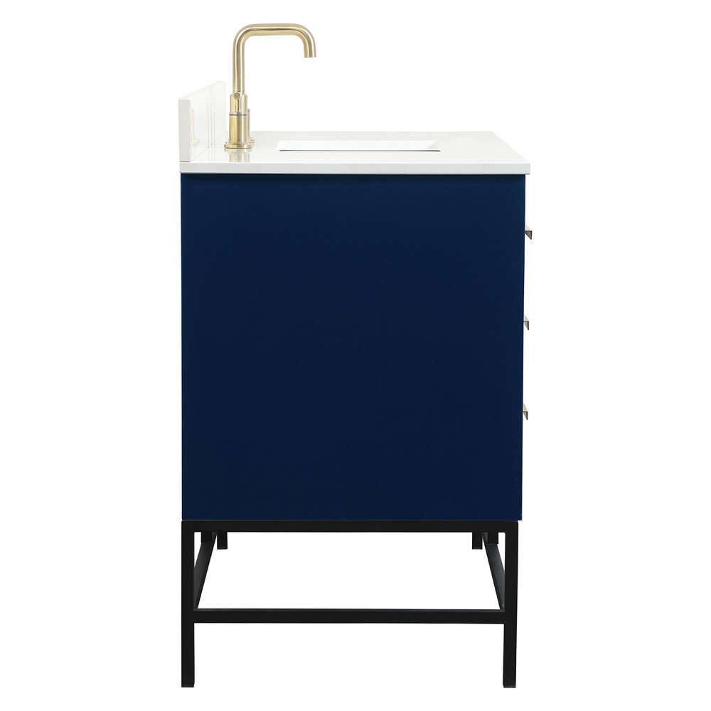 Elegant Bathroom Vanity - Blue (VF488W48MBL-BS)