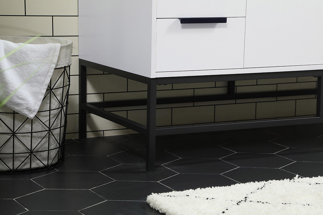 Elegant Bathroom Vanity - White (VF488W48MWH)
