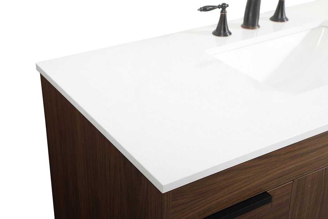Elegant Bathroom Vanity - Walnut (VF488W48MWT)
