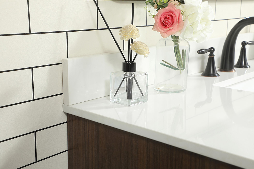 Elegant Bathroom Vanity - Walnut (VF488W48MWT-BS)
