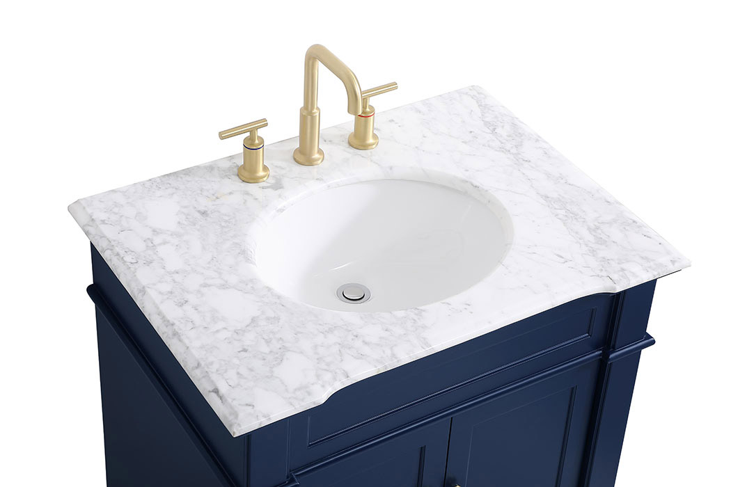 Elegant Bathroom Vanity - Blue, L 30" (VF50030BL)