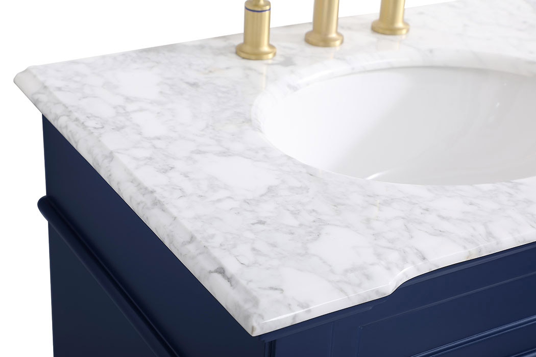 Elegant Bathroom Vanity - Blue, L 30" (VF50030BL)