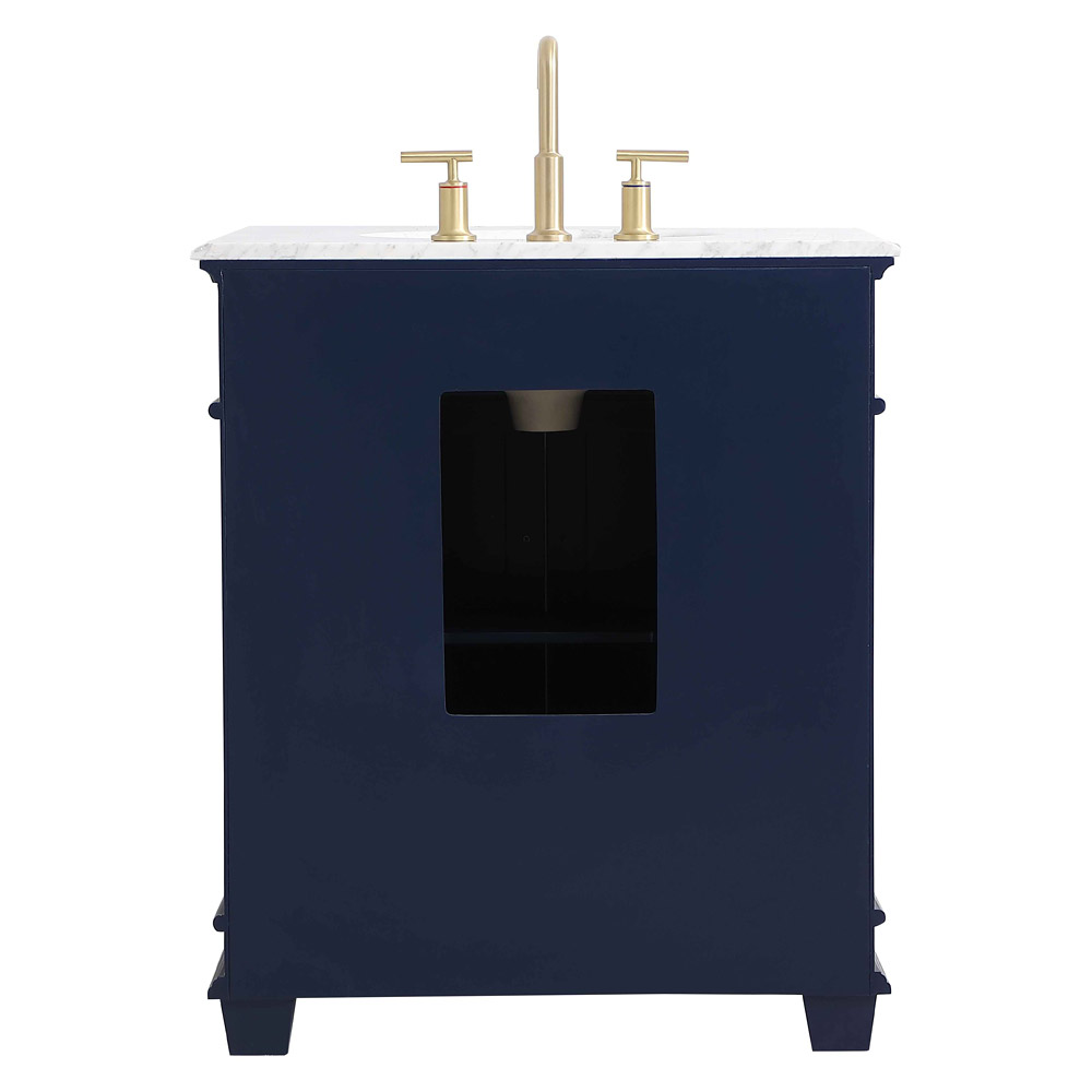 Elegant Bathroom Vanity - Blue, L 30" (VF50030BL)