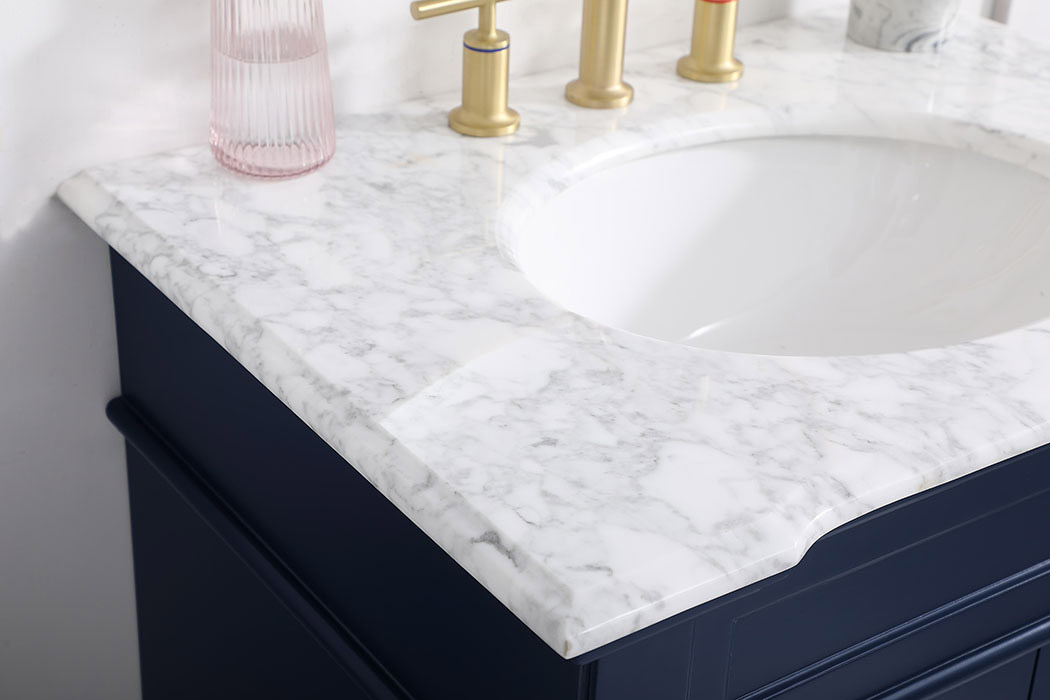 Elegant Bathroom Vanity - Blue, L 30" (VF50030BL)