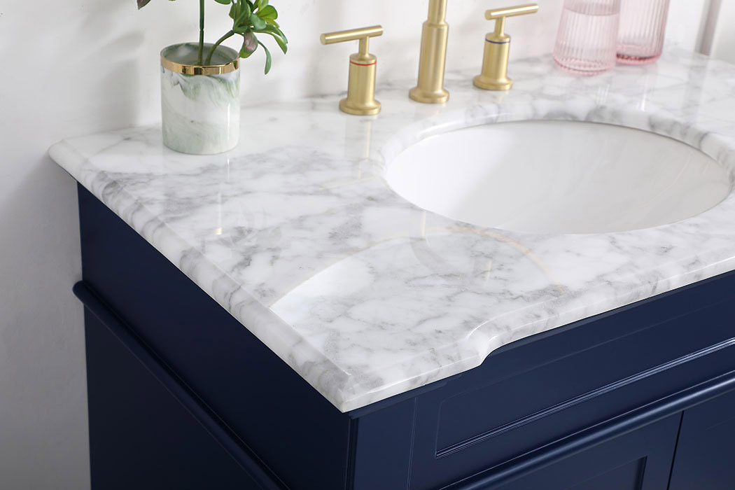 Elegant Bathroom Vanity - Blue, L 36" (VF50036BL)