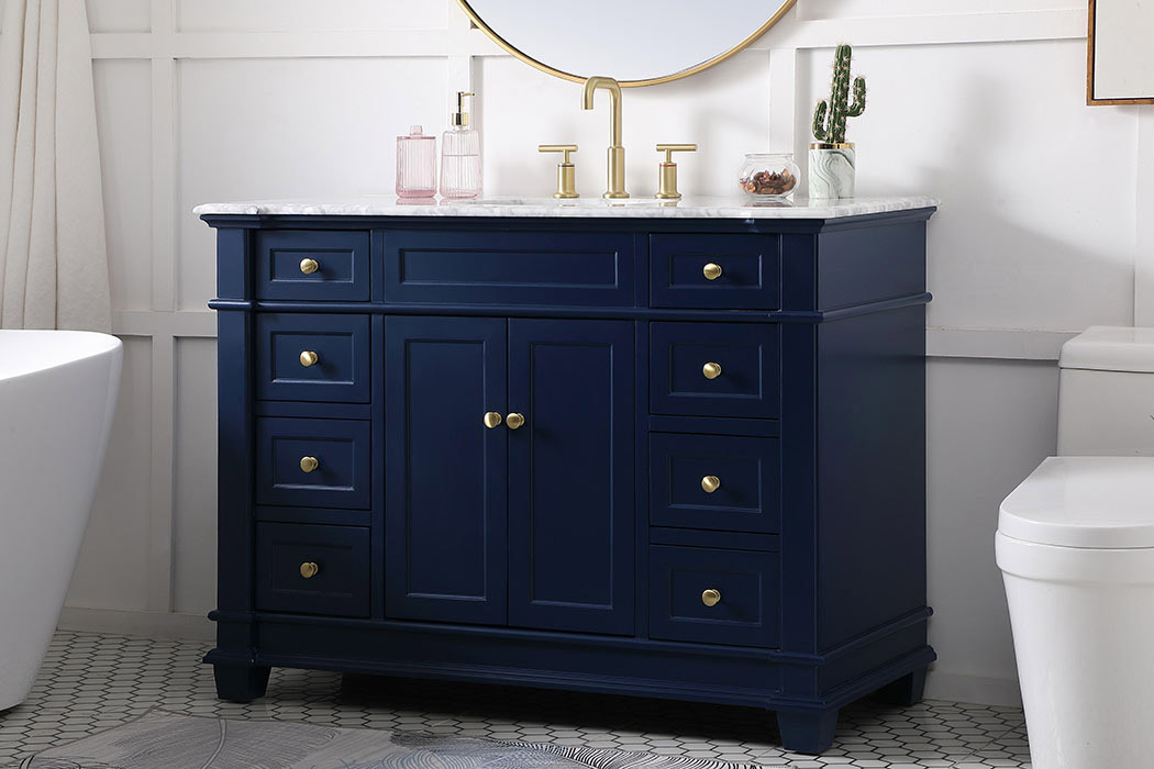 Elegant Bathroom Vanity - Blue (VF50048BL)