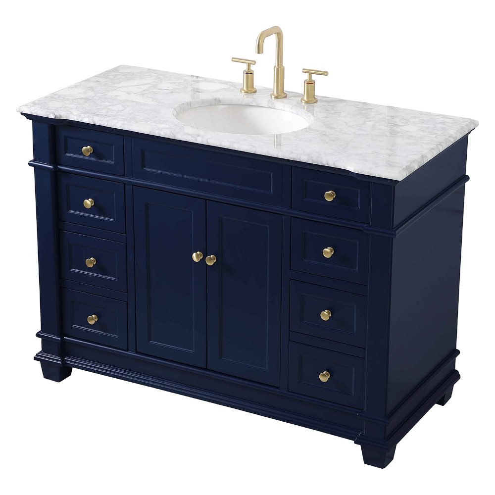 Elegant Bathroom Vanity - Blue (VF50048BL)
