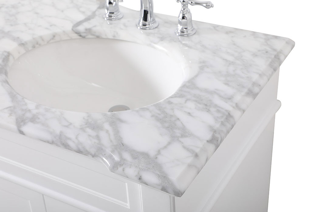 Elegant Bathroom Vanity - White (VF50060DWH)