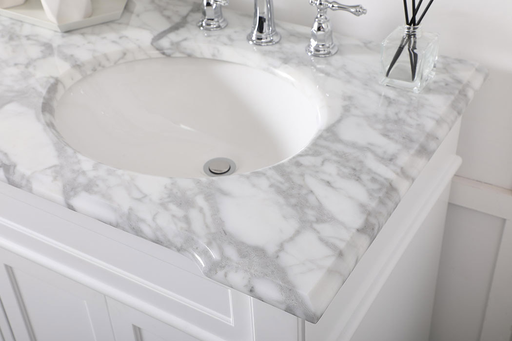 Elegant Bathroom Vanity - White (VF50060DWH)