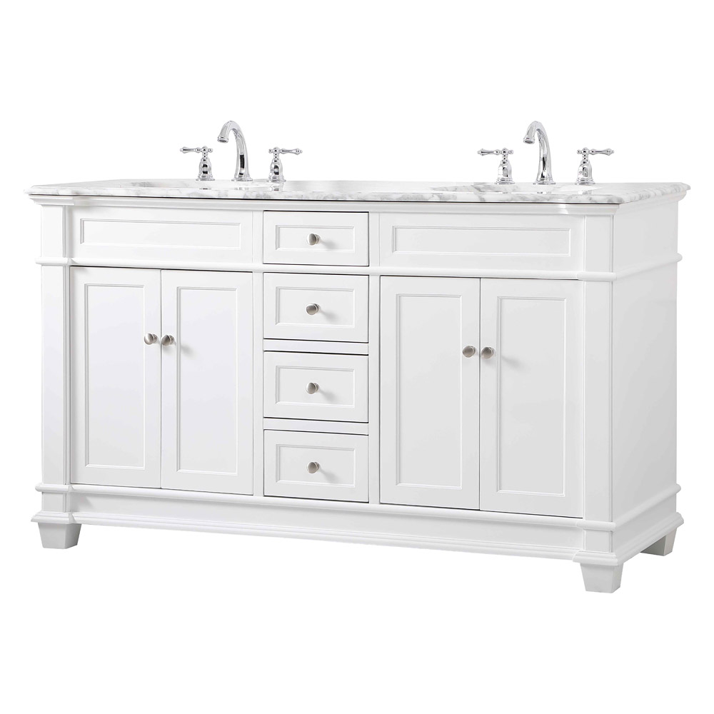 Elegant Bathroom Vanity - White (VF50060DWH)