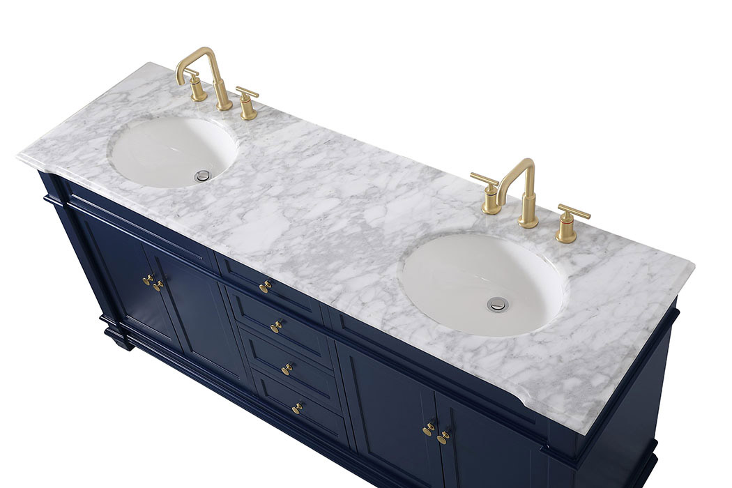 Elegant Bathroom Vanity - Blue (VF50072DBL)