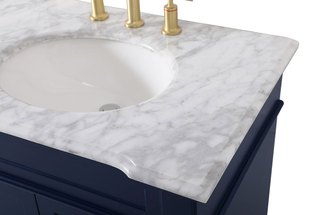 Elegant Bathroom Vanity - Blue (VF50072DBL)