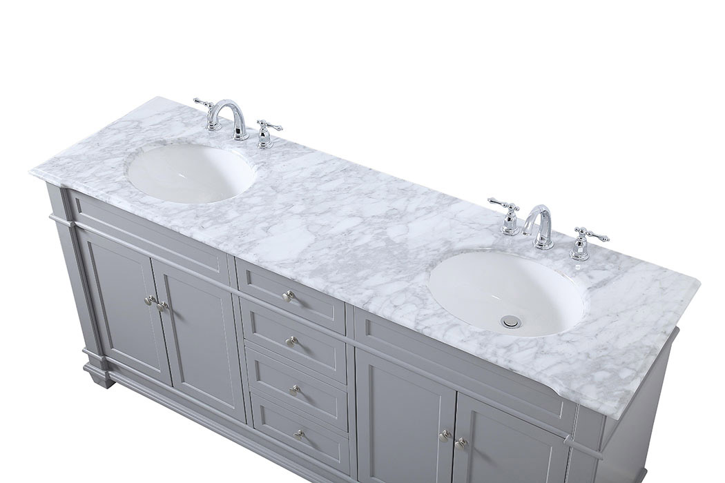 Elegant Bathroom Vanity - Gray (VF50072DGR)