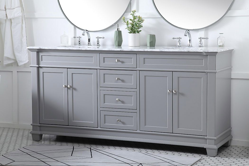 Elegant Bathroom Vanity - Gray (VF50072DGR)