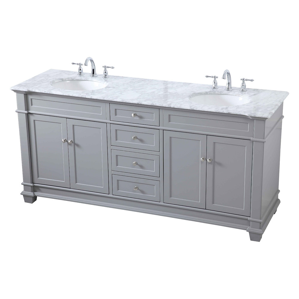 Elegant Bathroom Vanity - Gray (VF50072DGR)