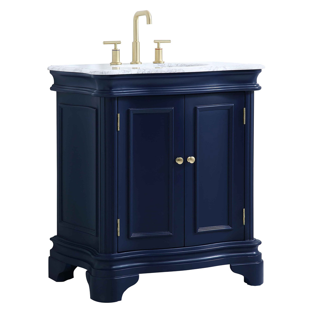 Elegant Bathroom Vanity - Blue, L 30" (VF52030BL)