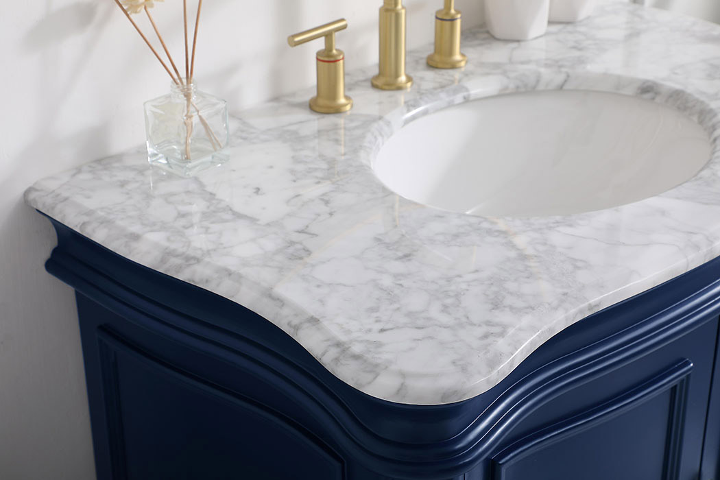 Elegant Bathroom Vanity - Blue, L 36" (VF52036BL)