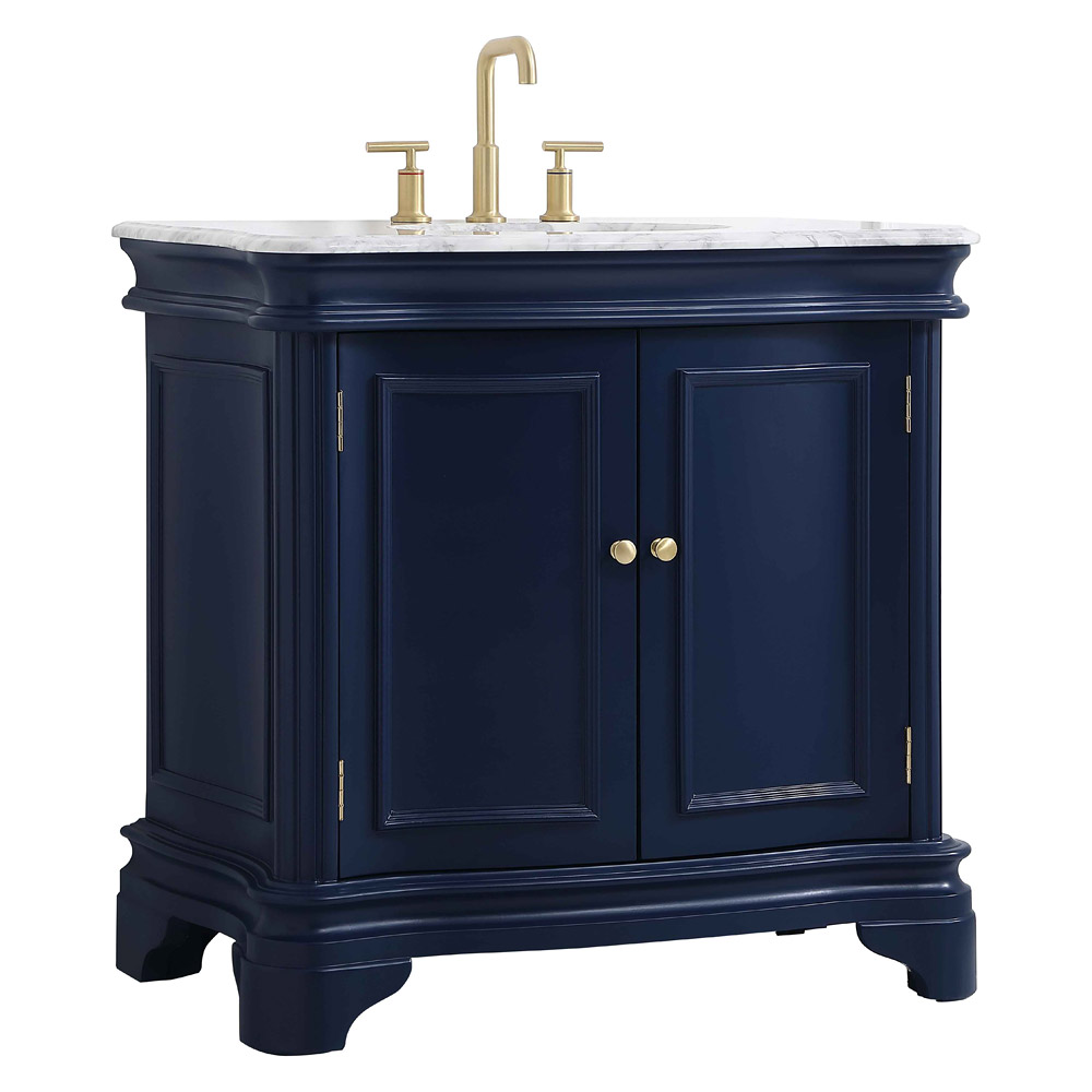 Elegant Bathroom Vanity - Blue, L 36" (VF52036BL)