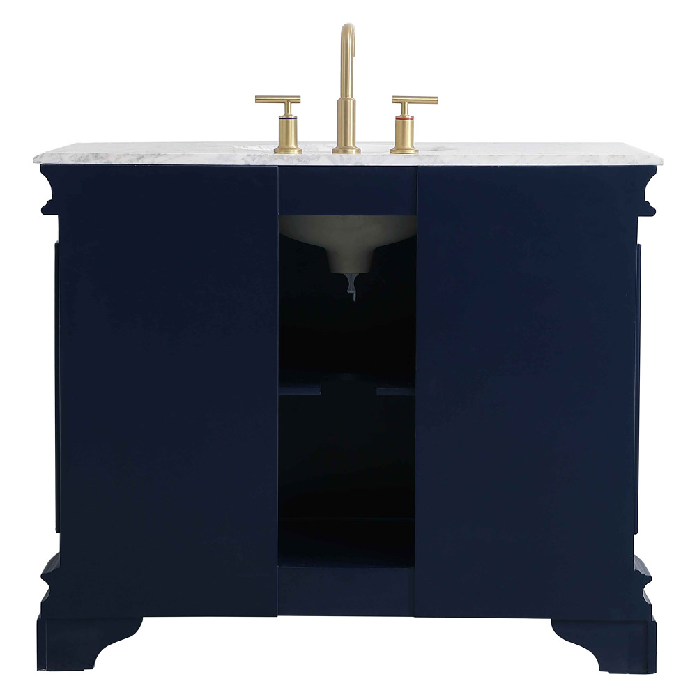 Elegant Bathroom Vanity - Blue, L 42" (VF52042BL)