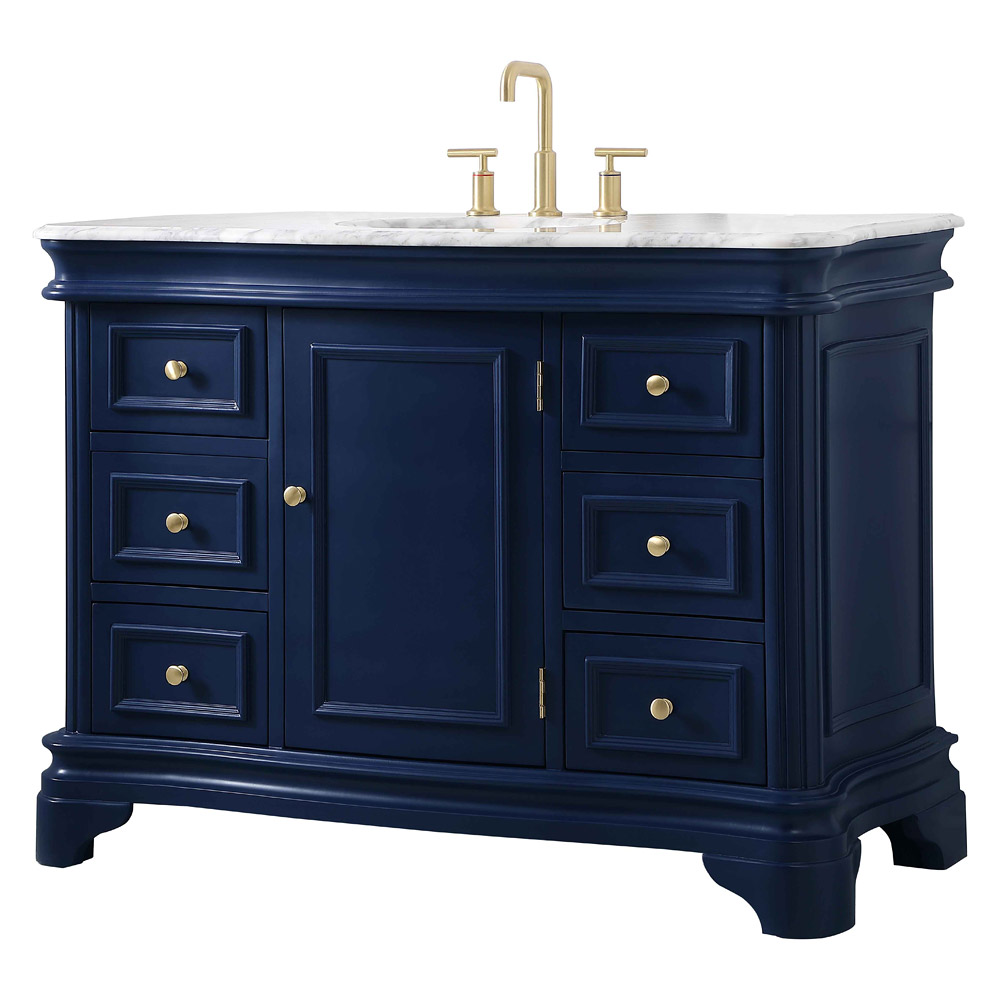 Elegant Bathroom Vanity - Blue, L 48" (VF52048BL)