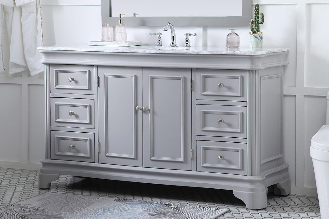 Elegant Single Bathroom Vanity - Gray (VF52060GR)