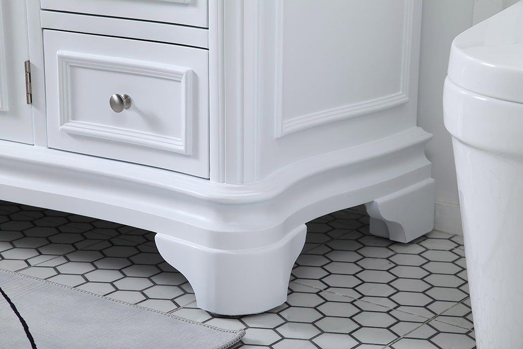 Elegant Single Bathroom Vanity - White (VF52060WH)