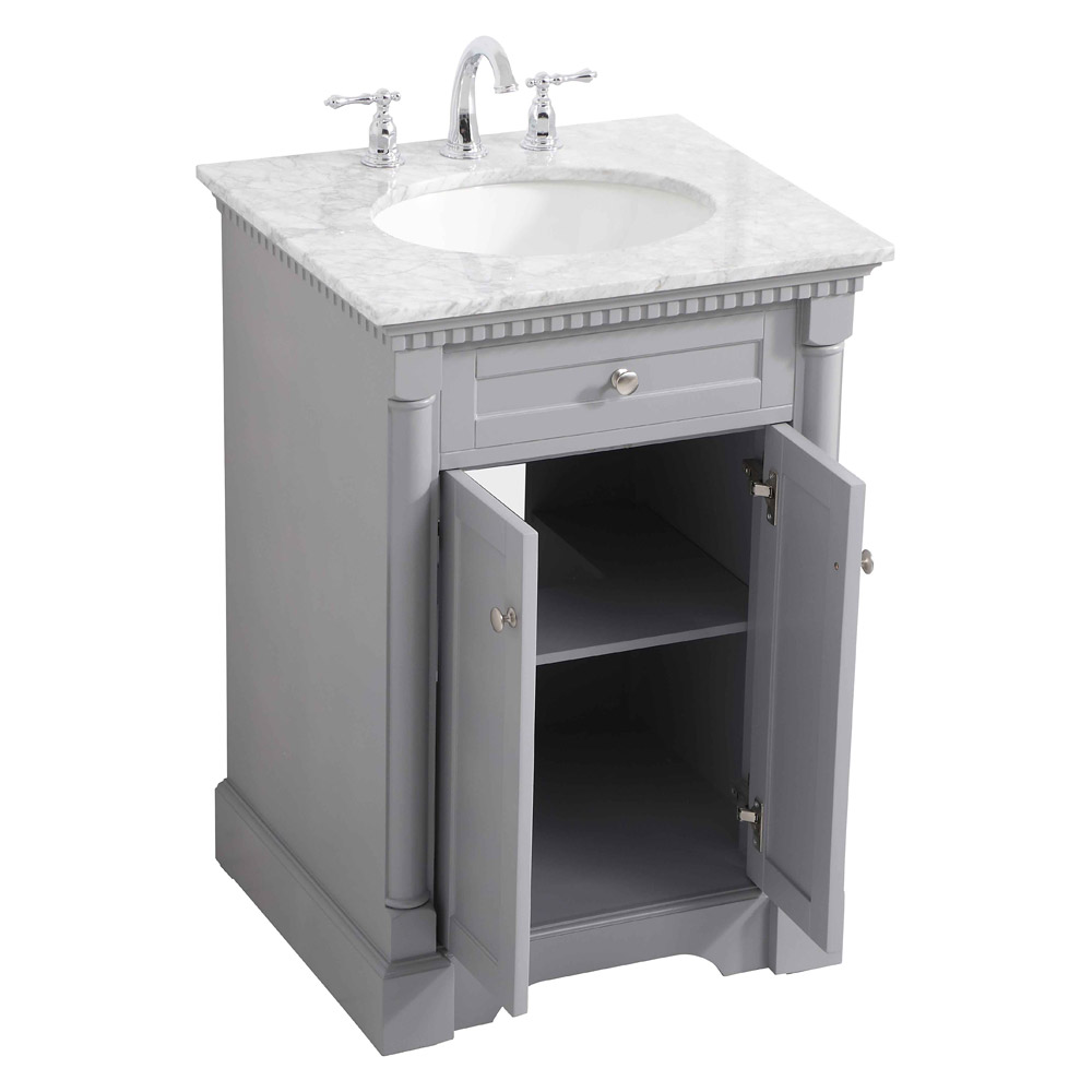 Elegant Bathroom Vanity - Gray, L 24" (VF53024GR)
