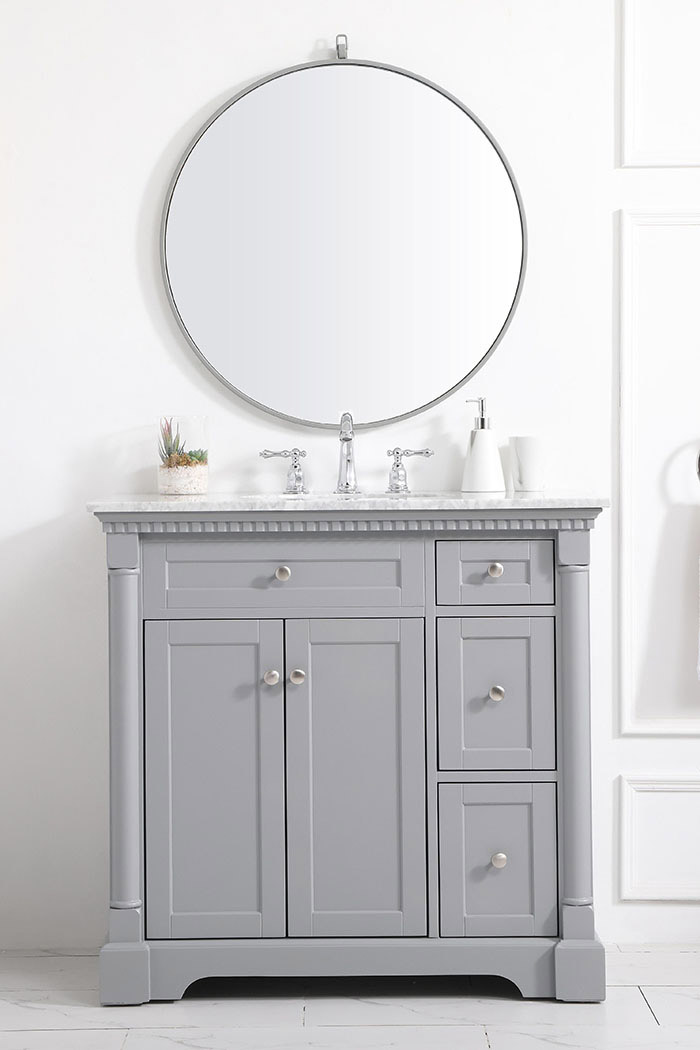 Elegant Bathroom Vanity - Gray, L 36" (VF53036GR)