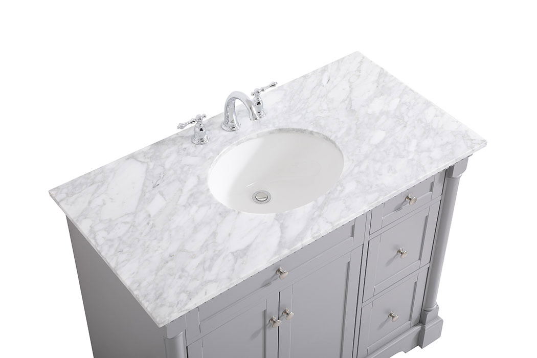 Elegant Bathroom Vanity - Gray, L 42" (VF53042GR)