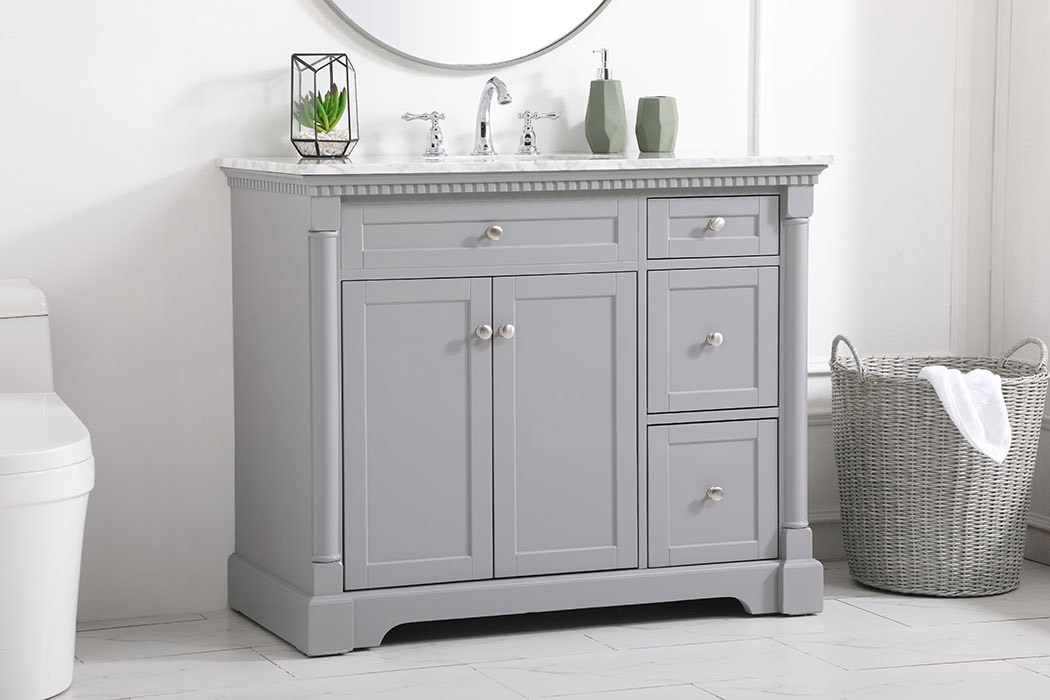 Elegant Bathroom Vanity - Gray, L 42" (VF53042GR)