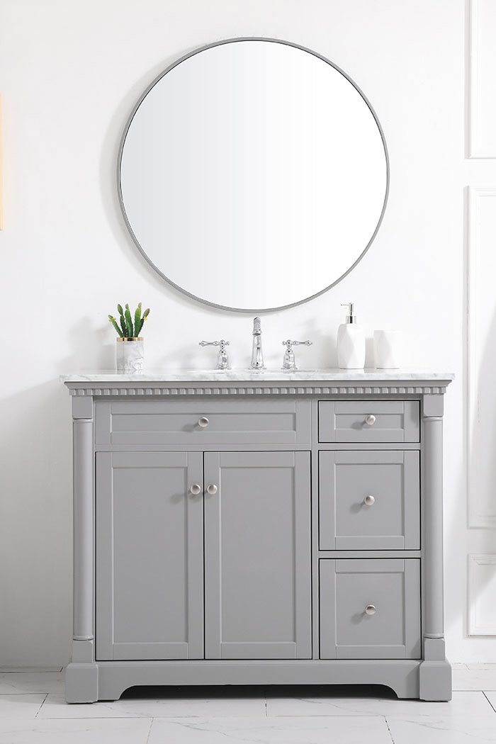 Elegant Bathroom Vanity - Gray, L 42" (VF53042GR)