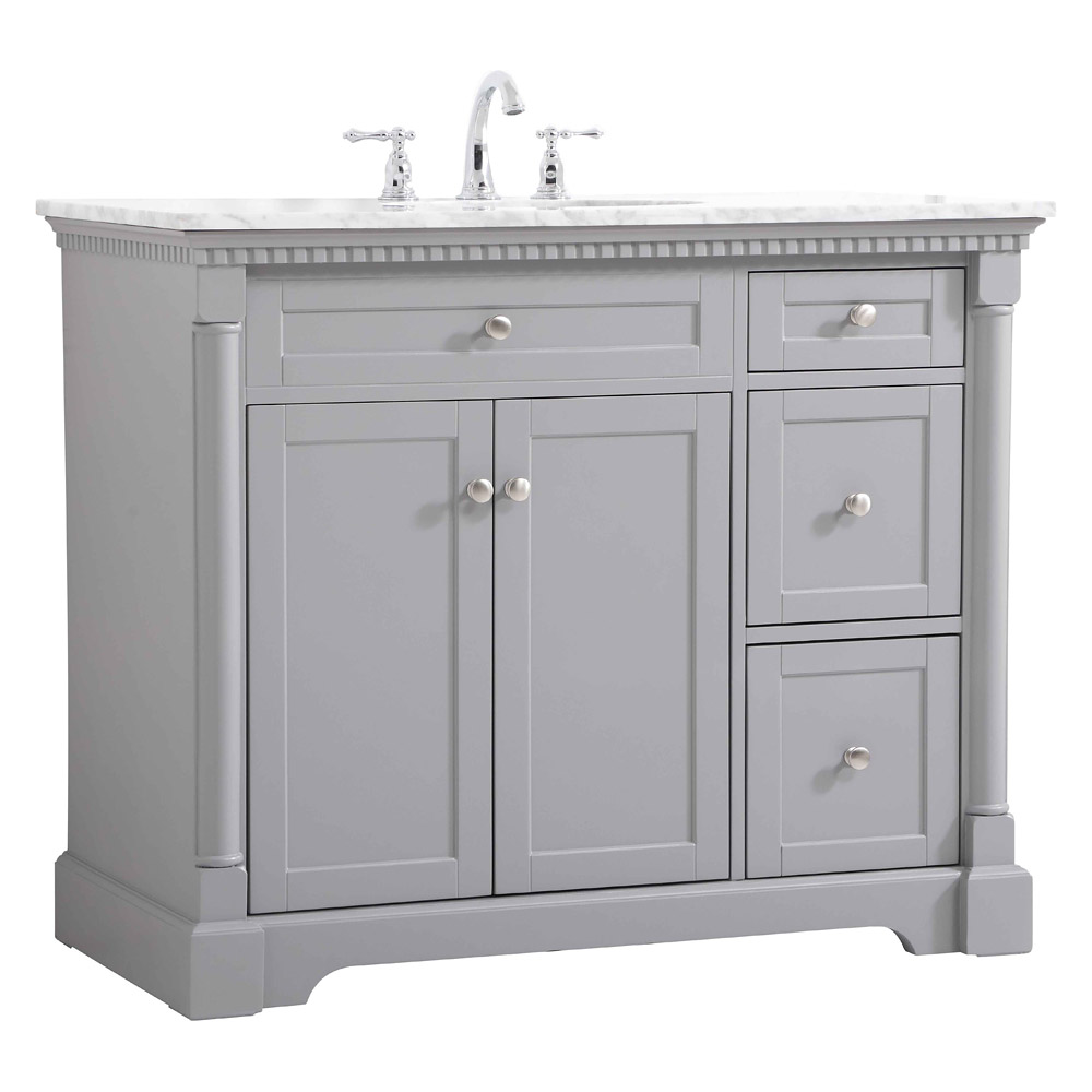 Elegant Bathroom Vanity - Gray, L 42" (VF53042GR)