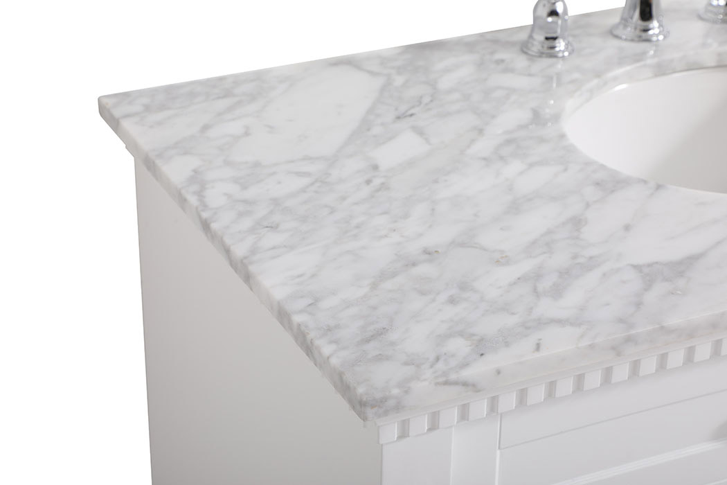 Elegant Bathroom Vanity - White, L 42" (VF53042WH)