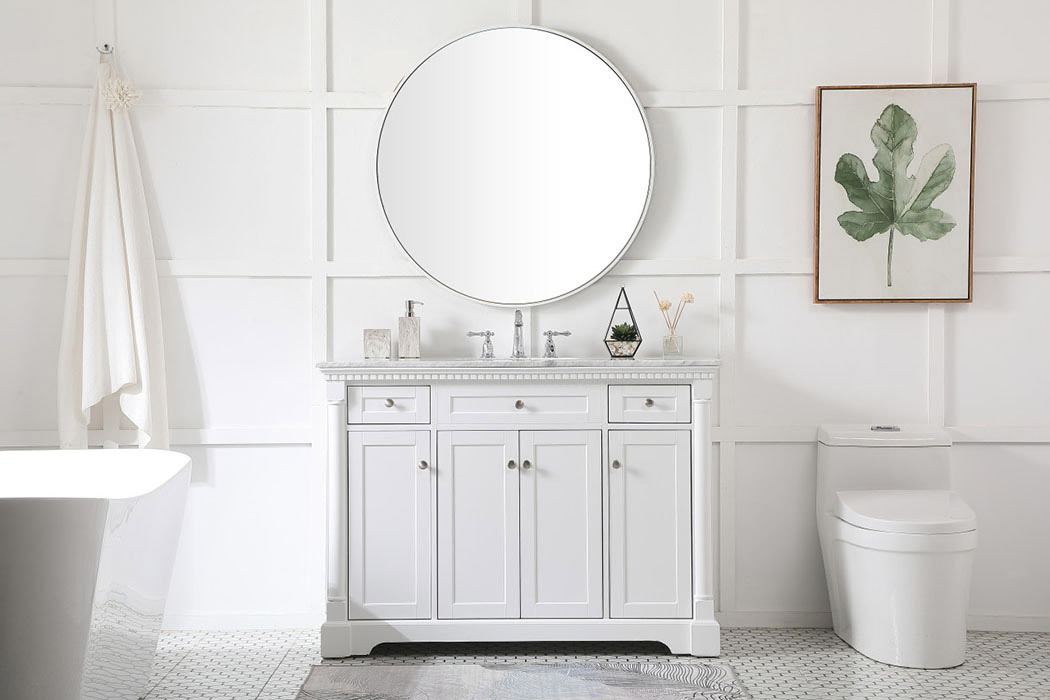 Elegant Bathroom Vanity - White (VF53048WH)