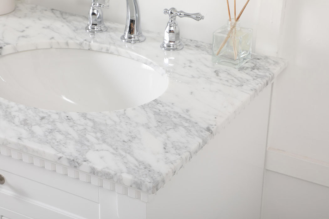 Elegant Bathroom Vanity - White, L 60" (VF53060DWH)