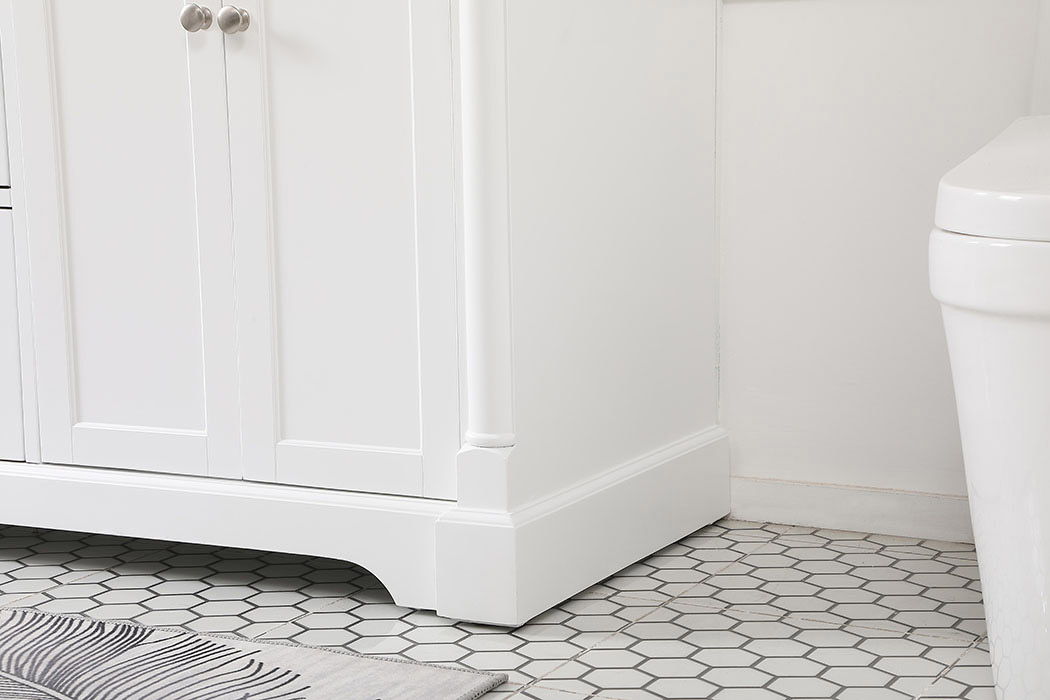 Elegant Bathroom Vanity - White, L 60" (VF53060DWH)