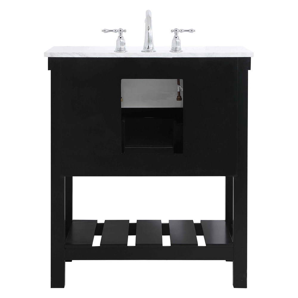 Elegant Bathroom Vanity - Black (VF60130BK)