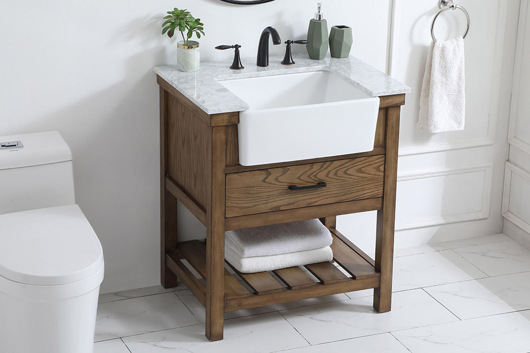 Elegant Bathroom Vanity - Driftwood (VF60130DW)