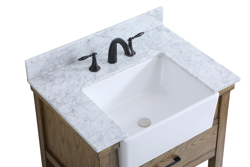 Elegant Bathroom Vanity - Driftwood (VF60130DW-BS)