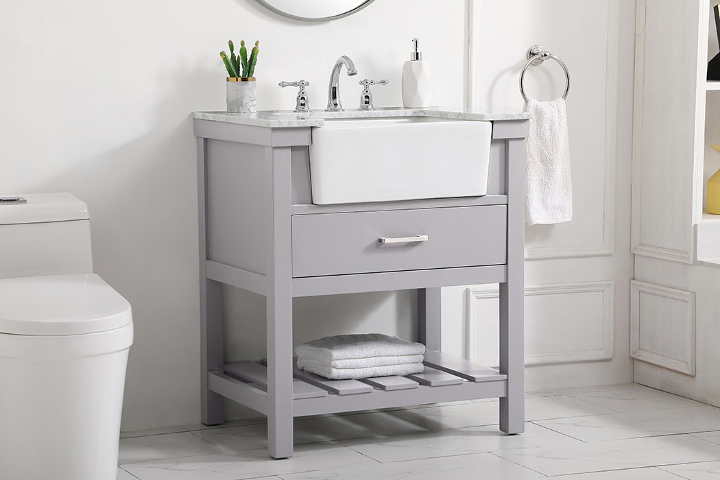 Elegant Bathroom Vanity - Gray (VF60130GR)