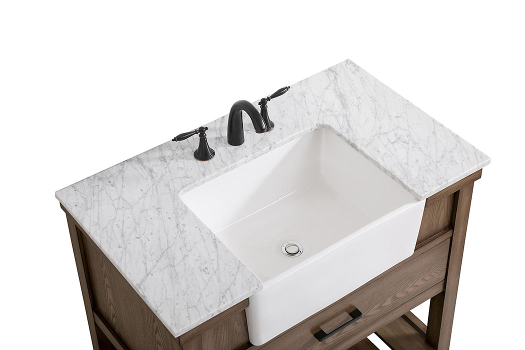 Elegant Bathroom Vanity - Driftwood (VF60136DW)