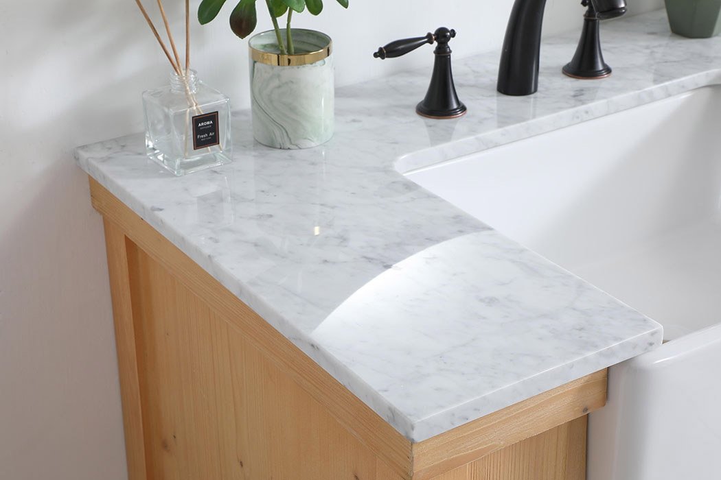 Elegant Bathroom Vanity - Natural Wood (VF60136NW)
