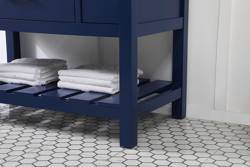 Elegant Bathroom Vanity - Blue (VF60142BL-BS)