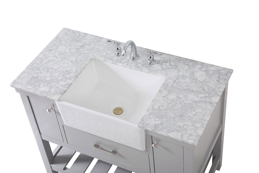 Elegant Bathroom Vanity - Gray (VF60142GR)