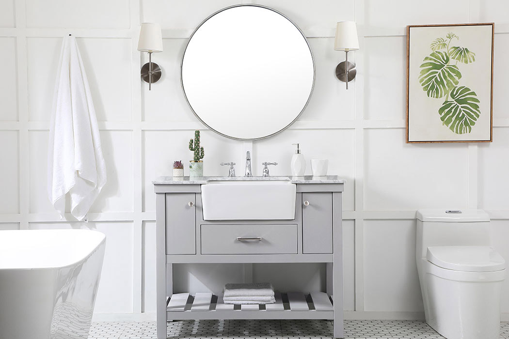 Elegant Bathroom Vanity - Gray (VF60142GR)