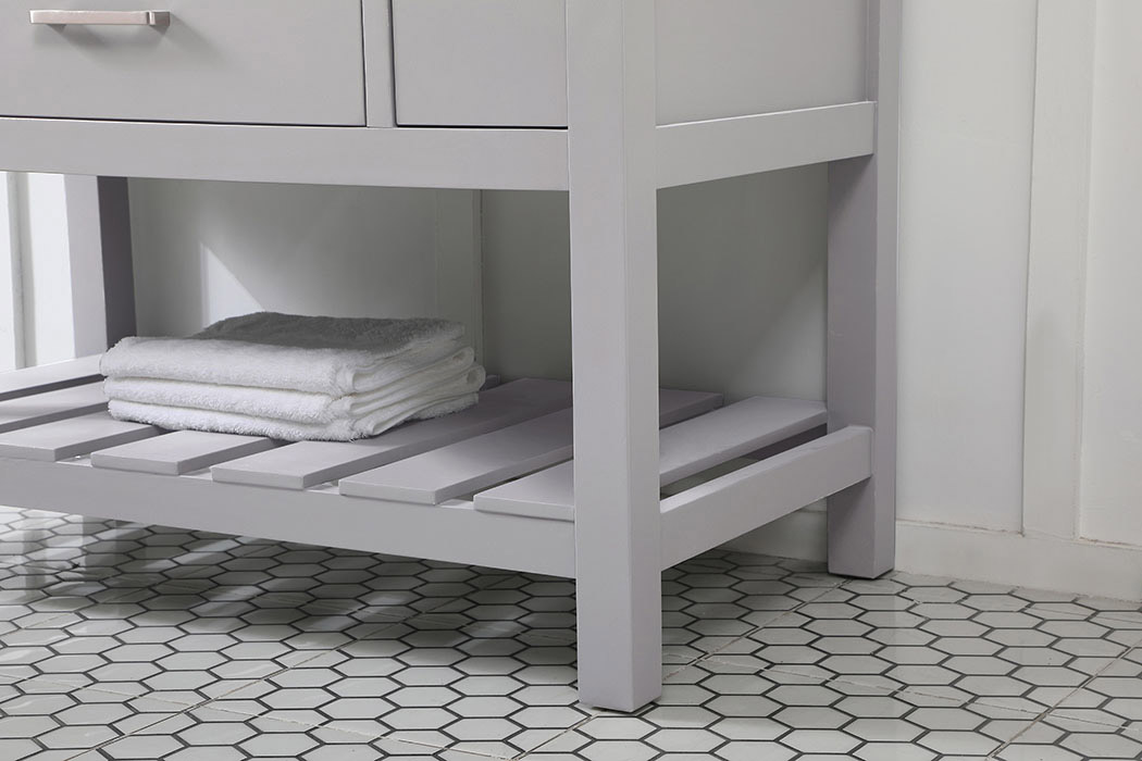 Elegant Bathroom Vanity - Gray (VF60142GR)