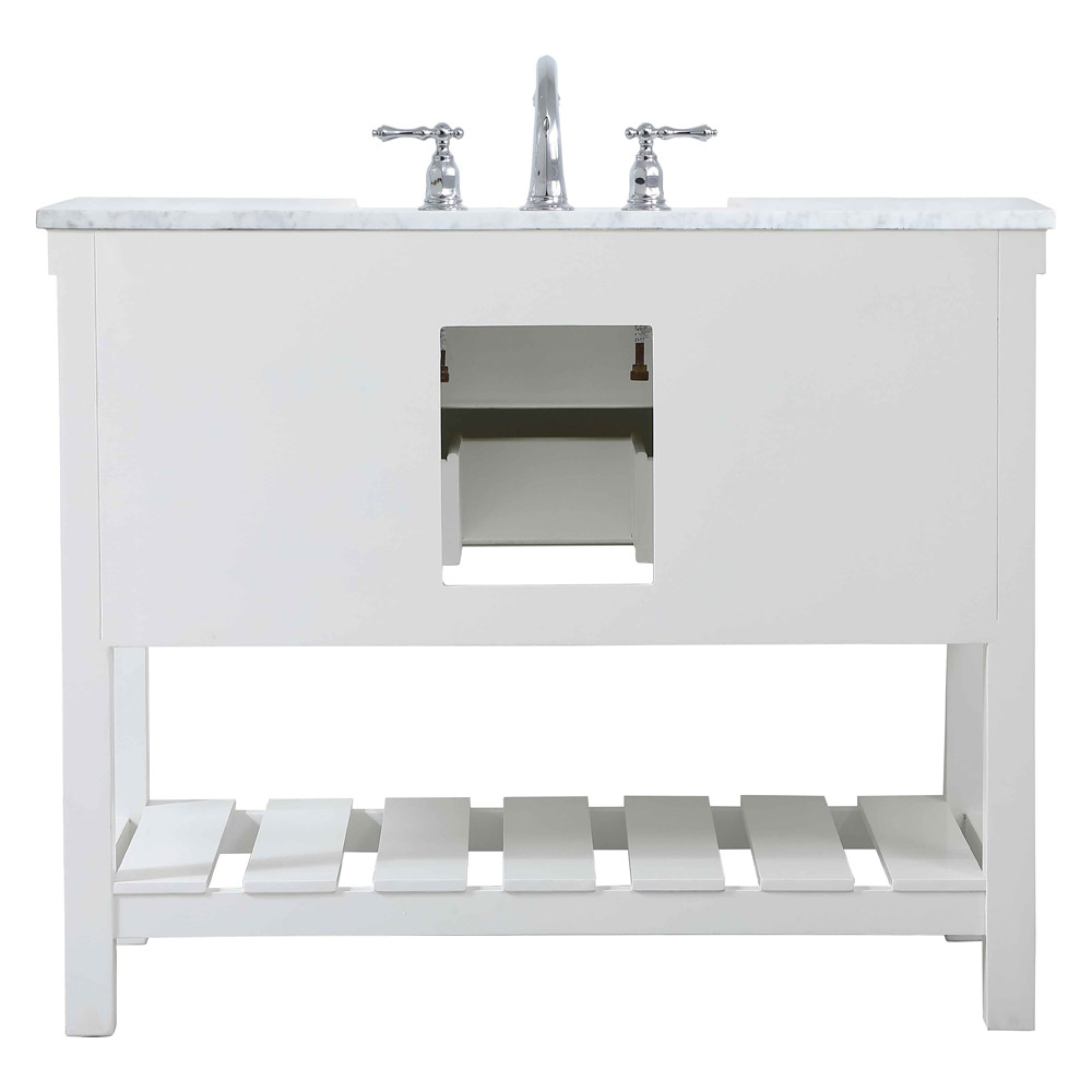 Elegant Bathroom Vanity - White (VF60142WH)